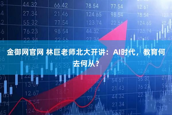 金御网官网 林巨老师北大开讲：AI时代，教育何去何从？